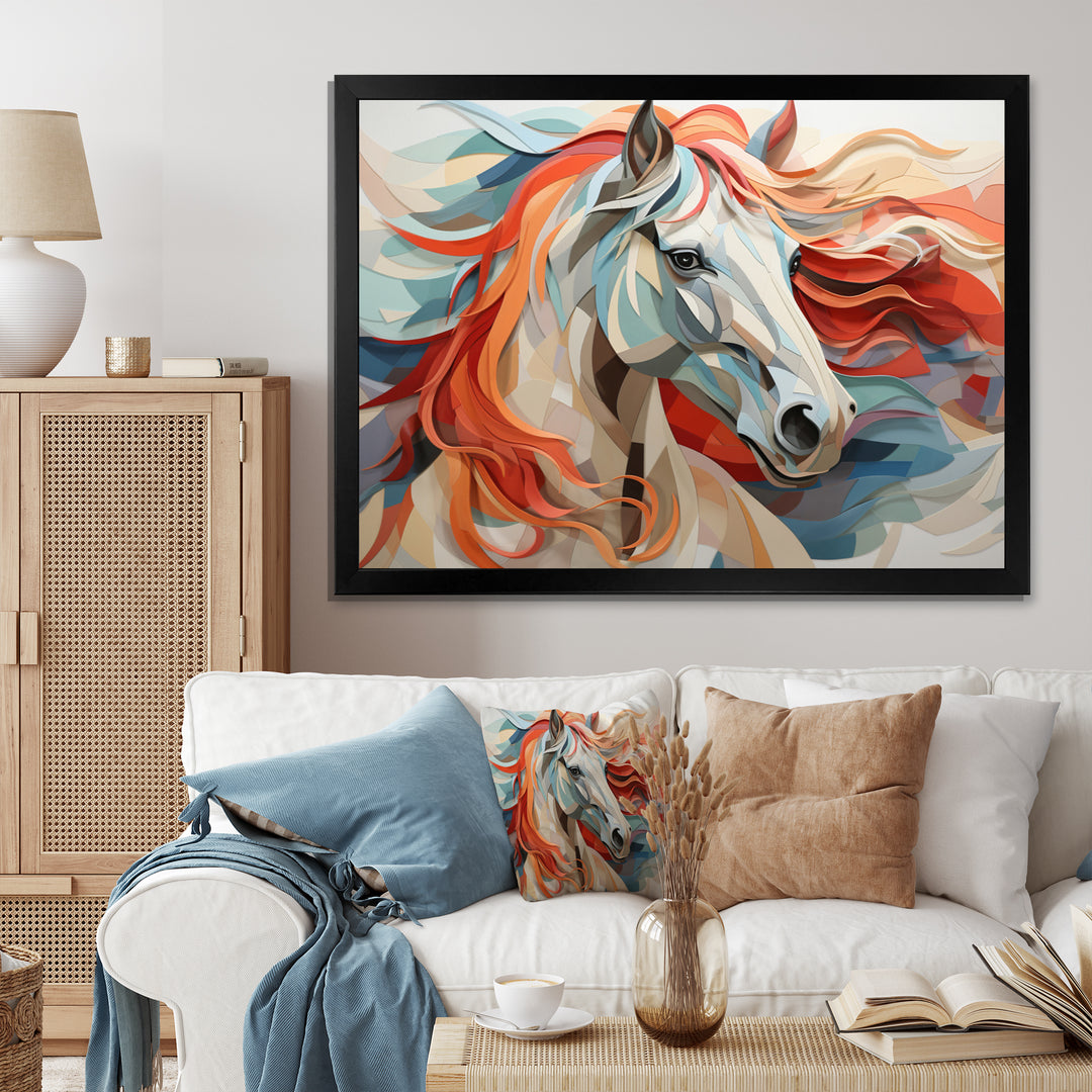 Colorful Horse Spirit Of Equus - Multi-Color Horse Wall Art