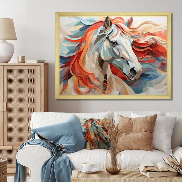 Colorful Horse Spirit Of Equus - Multi-Color Horse Wall Art
