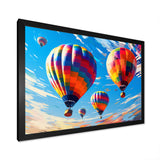 Colorful Hot Air Ballon Chromatic - Hot Air Balloon Canvas Wall Art