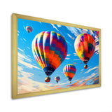 Colorful Hot Air Ballon Chromatic - Hot Air Balloon Canvas Wall Art