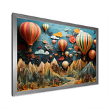 Colorful Hot Air Ballon Collage - Hot Air Balloon Canvas Wall Art