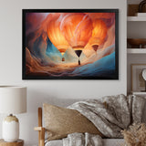 Coral Hot Air Ballon Ethereal I - Hot Air Balloon Canvas Wall Art