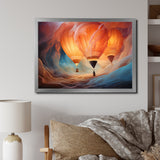 Coral Hot Air Ballon Ethereal I - Hot Air Balloon Canvas Wall Art