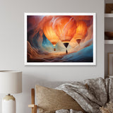 Coral Hot Air Ballon Ethereal I - Hot Air Balloon Canvas Wall Art