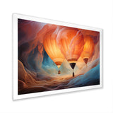 Coral Hot Air Ballon Ethereal I - Hot Air Balloon Canvas Wall Art