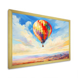 Colorful Hot Air Ballon Impressionistic - Hot Air Balloon Canvas Wall Art