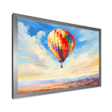 Colorful Hot Air Ballon Impressionistic - Hot Air Balloon Canvas Wall Art