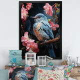 Blue Pink Hummingbird Enchanting Hum Pastoral - Hummingbird Wall Decor