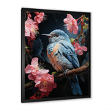 Blue Pink Hummingbird Enchanting Hum Pastoral - Hummingbird Wall Decor