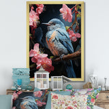 Blue Pink Hummingbird Enchanting Hum Pastoral - Hummingbird Wall Decor