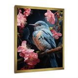 Blue Pink Hummingbird Enchanting Hum Pastoral - Hummingbird Wall Decor