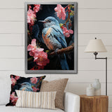Blue Pink Hummingbird Enchanting Hum Pastoral - Hummingbird Wall Decor