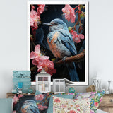 Blue Pink Hummingbird Enchanting Hum Pastoral - Hummingbird Wall Decor
