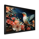 Teal Pink Hummingbird Harmony - Hummingbird Wall Art Prints
