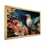 Teal Pink Hummingbird Harmony - Hummingbird Wall Art Prints
