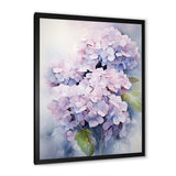 Purple Hydrangea Graceful Whispers - Floral Canvas Wall Art