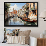 Italy Venetian Canals I - Landscapes Canvas Wall Art