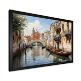 Italy Venetian Canals I - Landscapes Canvas Wall Art