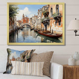 Italy Venetian Canals I - Landscapes Canvas Wall Art