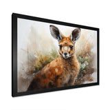 Kangaroo Extremely Detailed - Kangaroo Large Canvas Wall Art