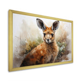 Kangaroo Extremely Detailed - Kangaroo Large Canvas Wall Art