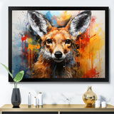 Kangaroo Bound Collage - Kangaroo Living Room Wall Art