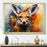 Kangaroo Bound Collage - Kangaroo Living Room Wall Art