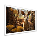 Kangaroo Portrait - Kangaroo Canvas Wall Art