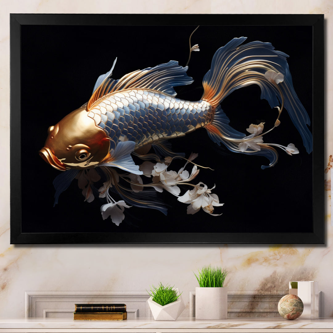 Gold Kois Fish Mysterious Shadows - Koi&