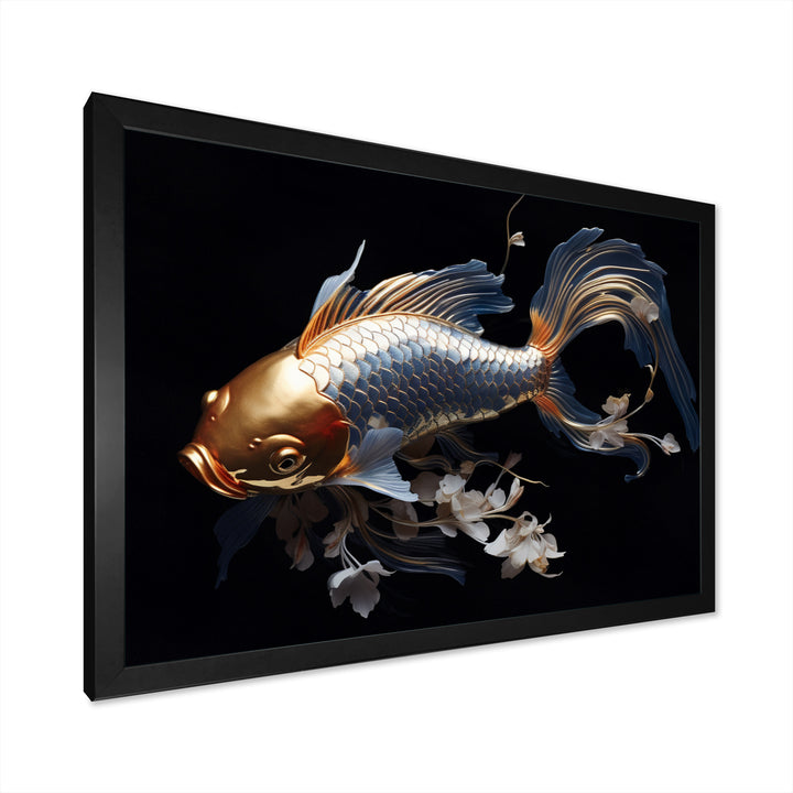 Gold Kois Fish Mysterious Shadows - Koi&
