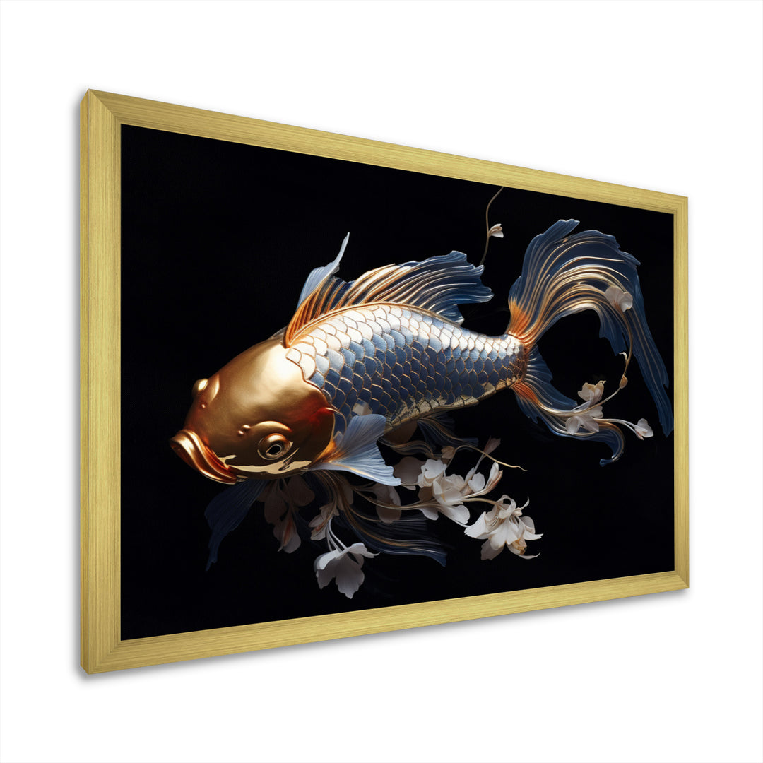 Gold Kois Fish Mysterious Shadows - Koi&