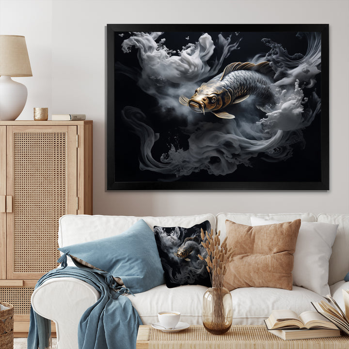 Grey Kois Fish Mystical Elegance - Koi&