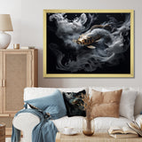 Grey Kois Fish Mystical Elegance - Koi's Fish Wall Decor