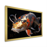 Orange Kois Fish Serene Reflections - Koi's Fish Wall Decor