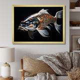 Gold Kois Fish Serene Reflections - Koi's Fish Wall Art Prints