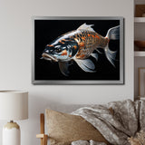Gold Kois Fish Serene Reflections - Koi's Fish Wall Art Prints