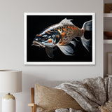 Gold Kois Fish Serene Reflections - Koi's Fish Wall Art Prints