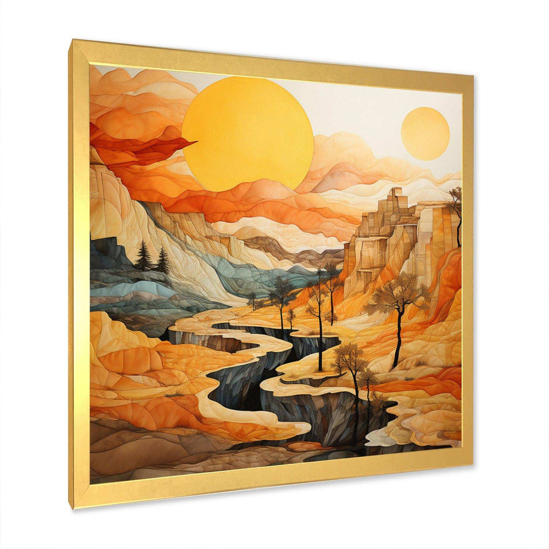 Bold Landscape Canyon Desert VI - Landscapes Canvas Wall Art