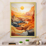 Bold Landscape Canyon Desert II - Landscapes Canvas Wall Art