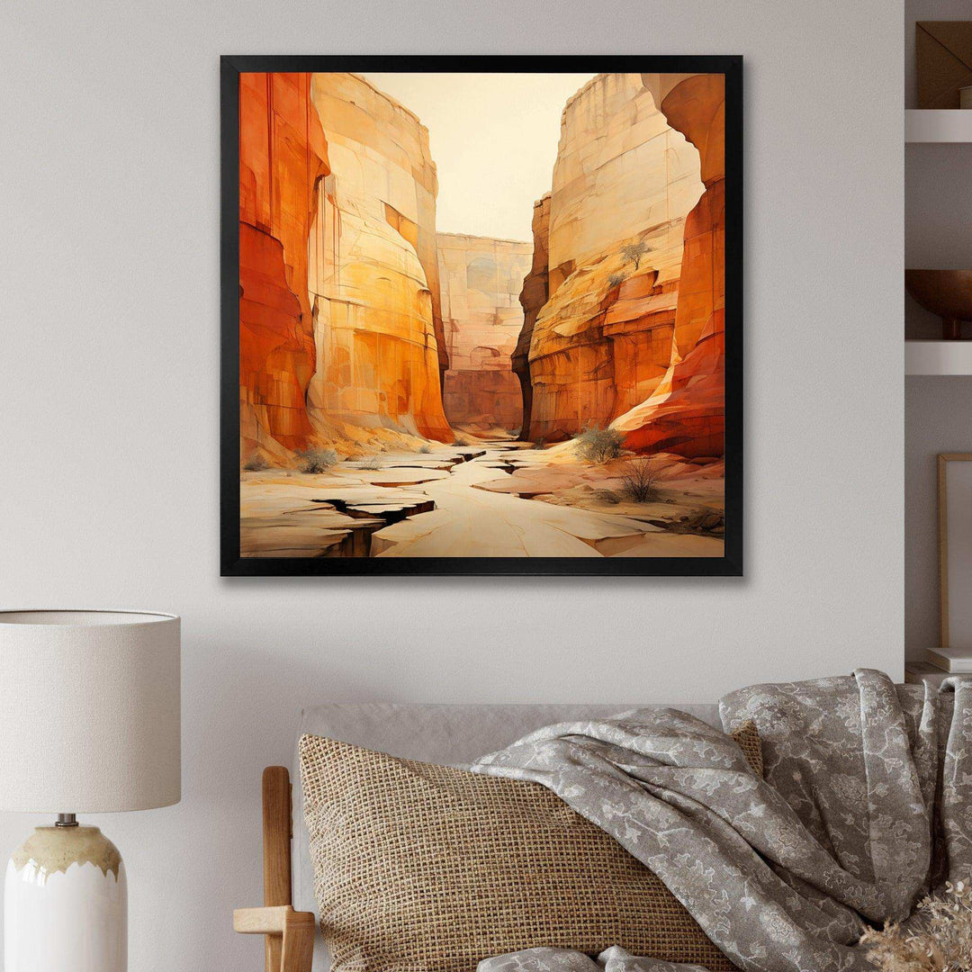 Bold Landscape Canyon Desert V - Landscapes Canvas Wall Art