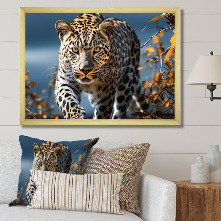 Leopard Sleek Leopard - Leopard Canvas Wall Art