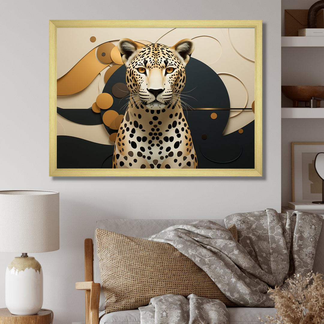 Leopard Elegance Geometric - Leopard Wall Decor