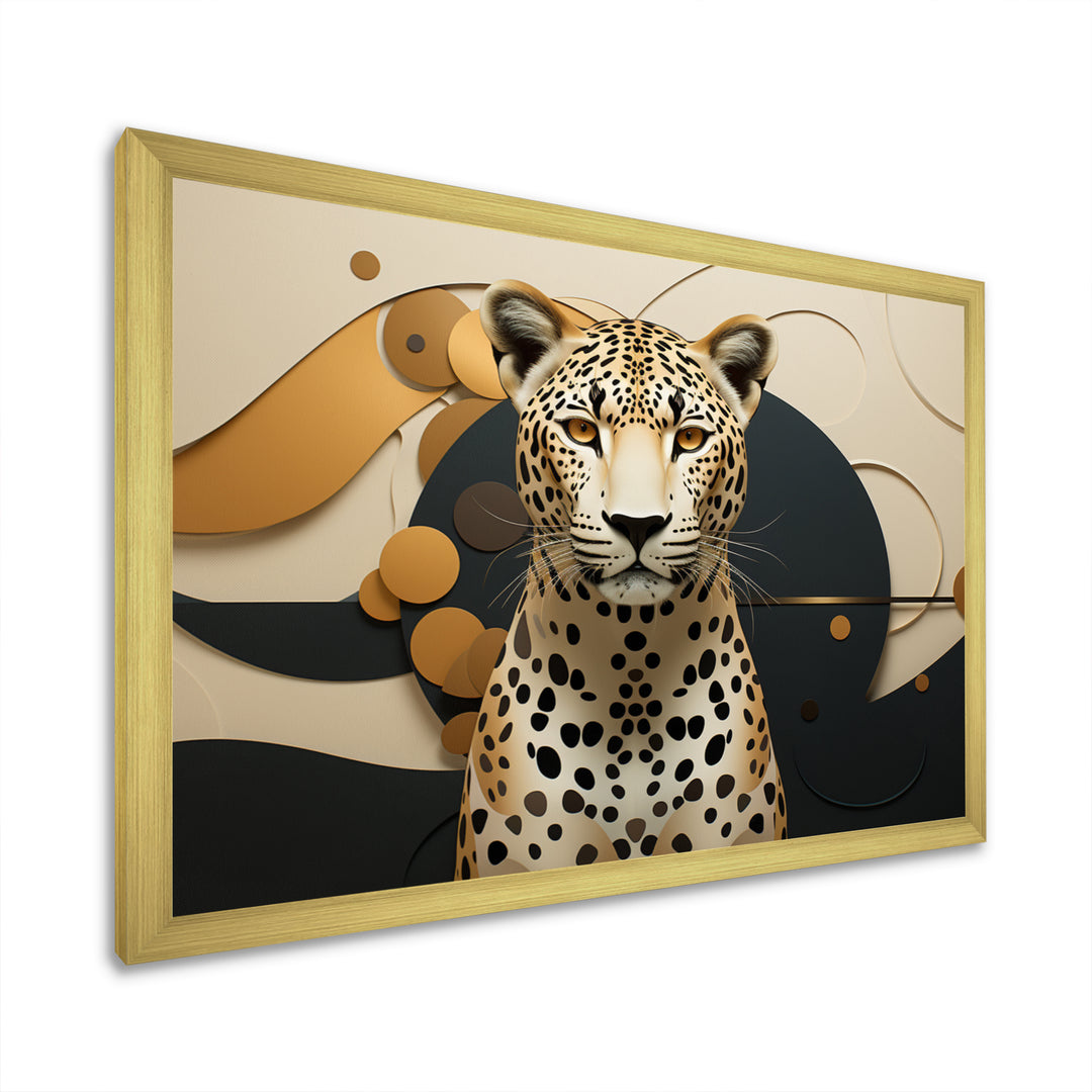 Leopard Elegance Geometric - Leopard Wall Decor