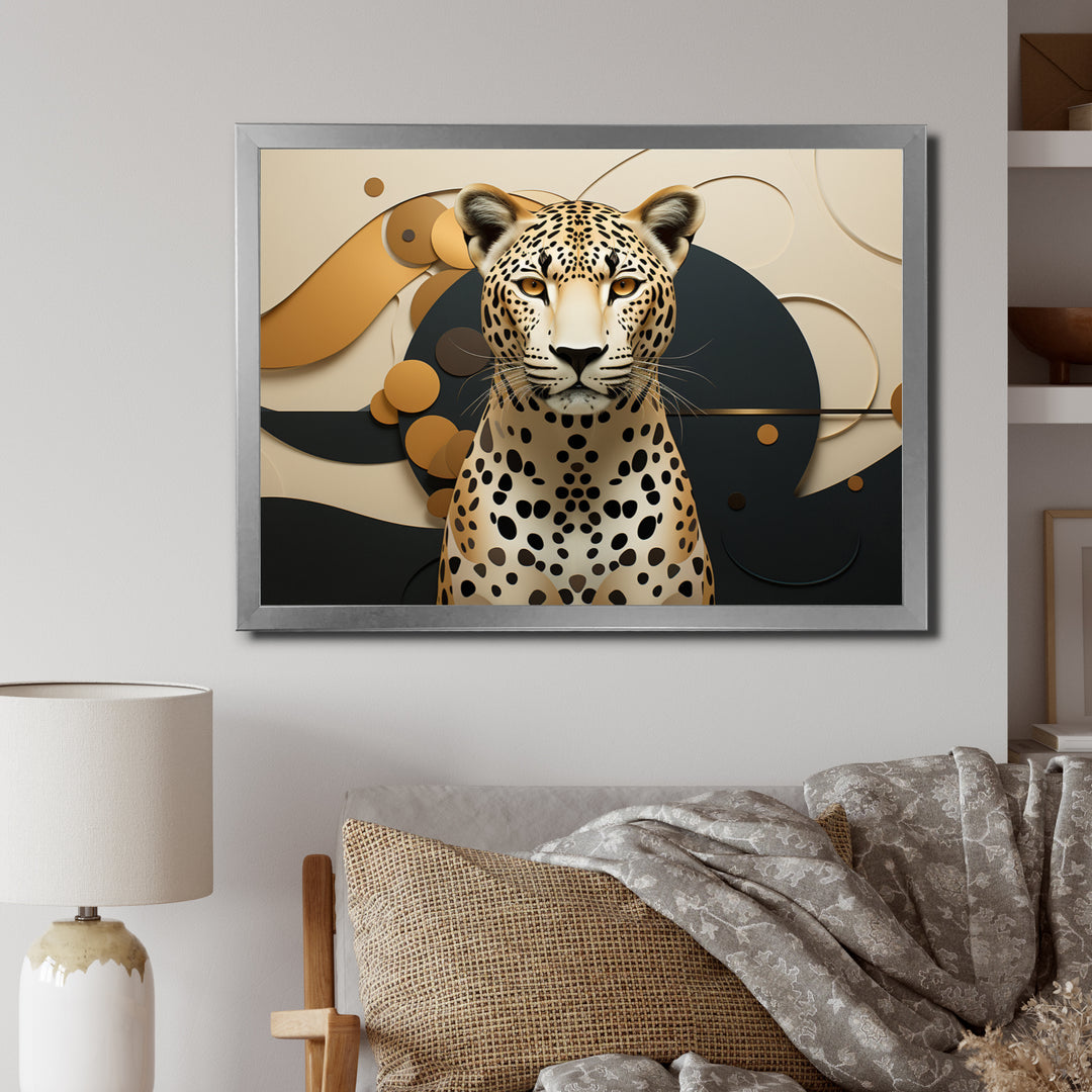 Leopard Elegance Geometric - Leopard Wall Decor