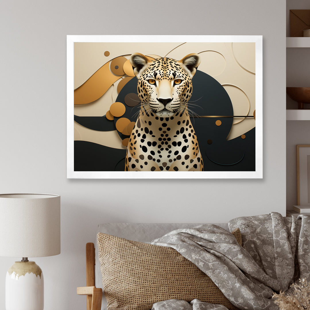 Leopard Elegance Geometric - Leopard Wall Decor