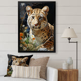 Leopard Elegance Pastoral - Leopard Wall Art Prints