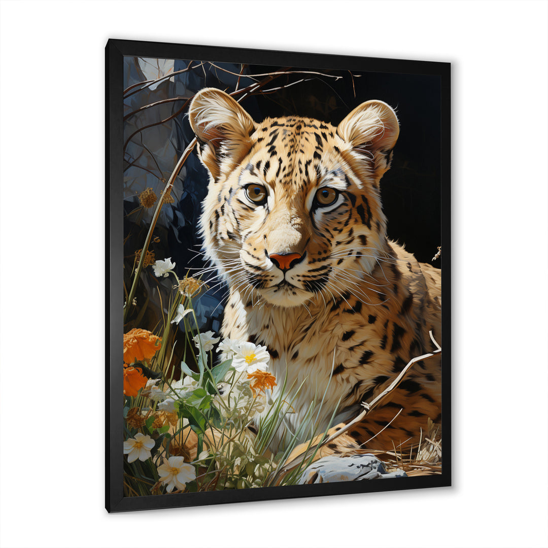 Leopard Elegance Pastoral - Leopard Wall Art Prints