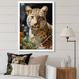 Leopard Elegance Pastoral - Leopard Wall Art Prints