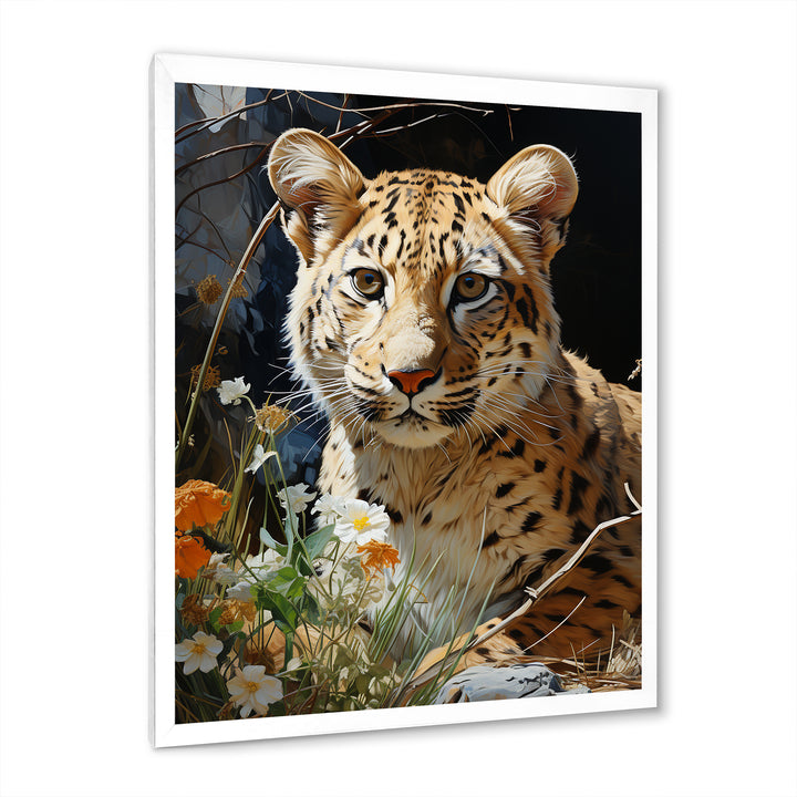 Leopard Elegance Pastoral - Leopard Wall Art Prints