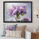 Lilacs Romantic Impression III - Floral Canvas Wall Art